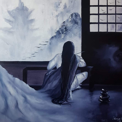 Kazuko 60x60 olaj, vászon